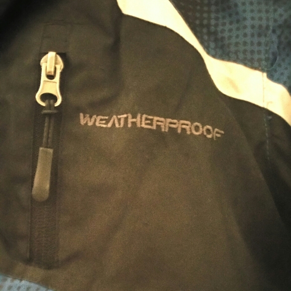 BOYS Blue Heavy Winter Coat WEATHERPROOF Size 5/6 - Picture 3 of 9